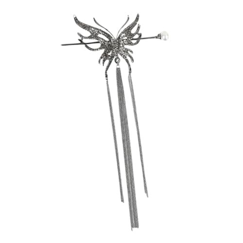 EPIGEIST Eleganter Damen Haarschmuck Perlen Haarstab mit filigranem Muster Dekorativer Haarnadel für Festlichen Look Stabiles Legierungsmaterial für Hochzeitsfrisuren und Alltag von EPIGEIST