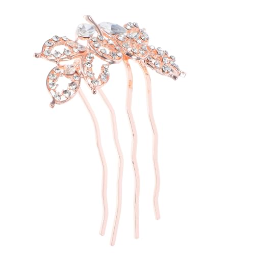 EPIGEIST Eleganter Haarkamm aus Legiertem Material mit Funkelnden Strasssteinen Modischer Haarschmuck für Damen und Junge Mädchen Vintage Stil als Braut und Partyaccessoire für Besondere von EPIGEIST