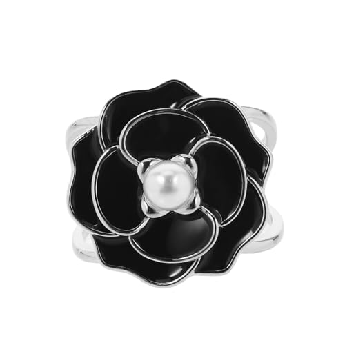 EPIGEIST Eleganter Schalring mit Perlenblumen Design Robuster Legierungsclip für Damen Modische Schal und Halstuch Schnalle Dekorativer Schmuck für Cardigans und Mäntel Vielseitiger von EPIGEIST