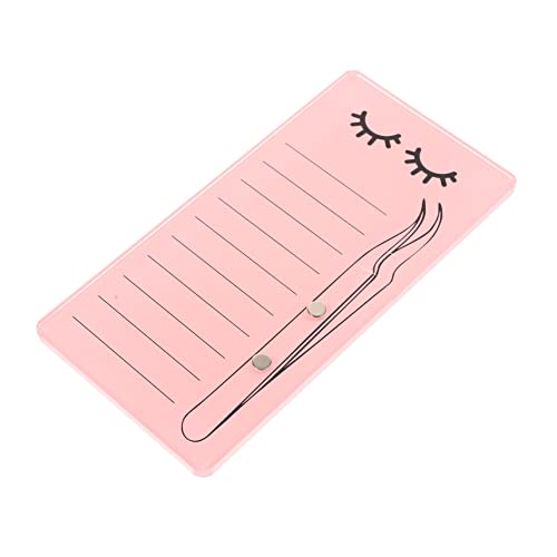 EPIGEIST Eyelash Organizer Acryl Wimpernplatte mit Magnet für Wimpernverlängerung Schwarz Wimpern Grafting Tool für Salon und Zuhause zum Aufbewahren und Präsentieren von Wimpern von EPIGEIST
