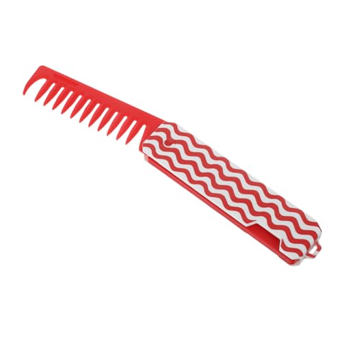 EPIGEIST Faltbarer Reise Kamm Rot Antistatisch Kompaktes Haarstyling Tool Breitzahn Volumen Booster Für Frizzfreies Styling Frauen Tägliche Haarbehandlung von EPIGEIST