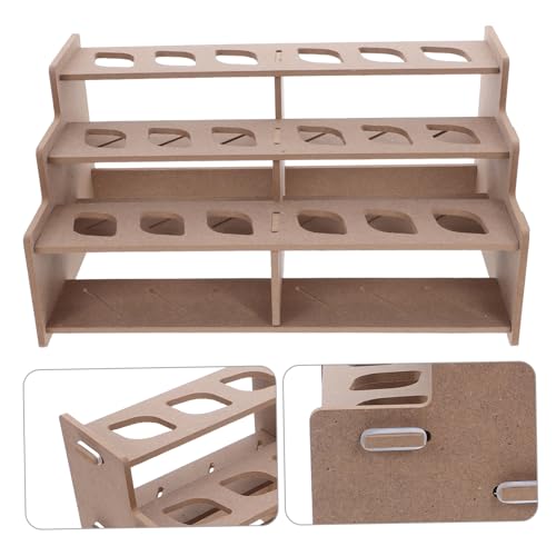 EPIGEIST Farb-Organizer-Regal Mit Mehrschichtigem Aufbewahrungssystem Für Farbflaschen Stabiler Schreibtischständer Mit Pinselhalter Für Öl-aquarell Künstler Und Hobbyisten von EPIGEIST