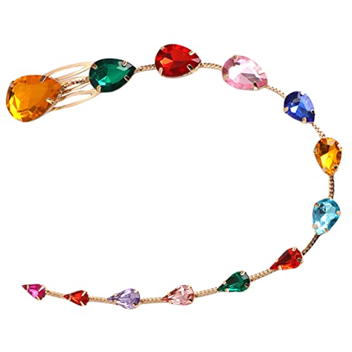 EPIGEIST Farbige Strass-haarkette Mit Langen Quasten Eleganter Haarschmuck Für Frauen Und Mädchen Für Hochzeiten Partys Und Besondere Anlässe von EPIGEIST