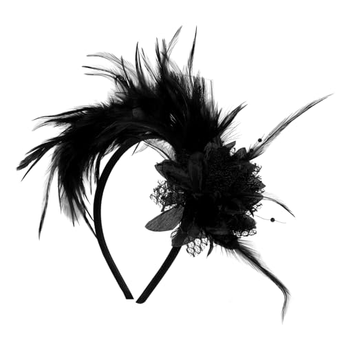 EPIGEIST Federstirnband Damen Haarschmuck Vintage Plume Kopfschmuck Leicht für Party Cosplay Festival Geeignet von EPIGEIST