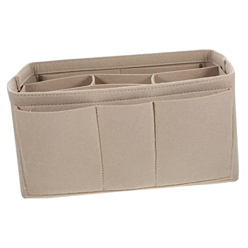 EPIGEIST Filz Kosmetiktasche Organizer Aufbewahrungstasche Mit Separaten Fächern Für Toilettenartikel Schlüssel Kreditkarten Und Telefone Leicht Und Tragbar von EPIGEIST