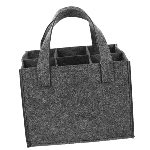 EPIGEIST Filz Weinflaschenträger Tragbare Flaschentasche Rotwein Aufbewahrungstasche Leicht und Strapazierfähig Für Weintransport und Dekoration von EPIGEIST