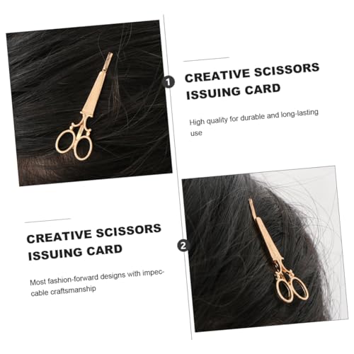 EPIGEIST Girls Fashion Scissors Haarspange Gold Haaraccessoire Für Anlässe Und Täglichen Gebrauch Leicht Und Langlebig Für Party Und Alltag von EPIGEIST