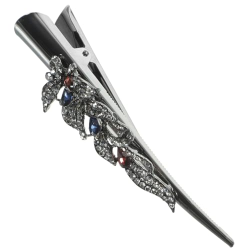 EPIGEIST Große Haarklammer Damen mit Retro Kristallverzierung Alligator Clip Haarschmuck Eleganter Haarklammer für Alltag und Festliche Anlässe Rutschfest und Langlebig von EPIGEIST