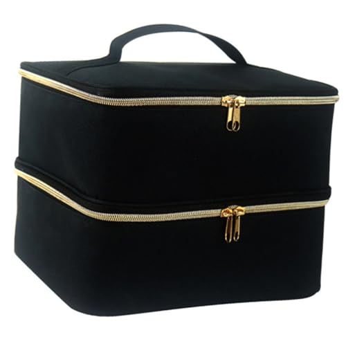 EPIGEIST Große Kosmetiktasche Damen Tragbare Aufbewahrungsbox Multifunktionaler Make Up Organizer Für Nageldesign Reise Und Alltag von EPIGEIST