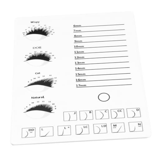 EPIGEIST Großes Acryl Wimpern Display Board Langlebiges Lash Storage Board Wiederverwendbares Beauty Salon Supply Zubehör für Wimpernverlängerung und Make Up Organizer von EPIGEIST