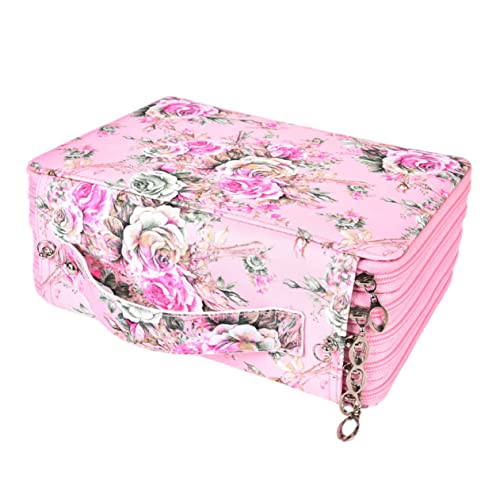 EPIGEIST Großes Pattern Bleistiftetui mit Fächern Mehrschichtiges Aufbewahrungsetui für Zeichenstifte und Schreibwaren für Künstler und Tragbar und Langlebig von EPIGEIST