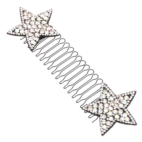EPIGEIST Haarklammer für Damen Weißer Stern Haarfinishing Fixierkamm Unsichtbare Haarspange für Einfaches Styling Tool für Haartypen für Besondere Anlässe und Täglichen Gebrauch von EPIGEIST