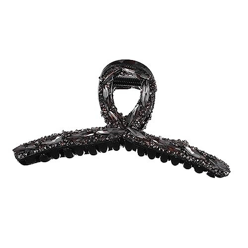 EPIGEIST Haarklammer mit Strass für Damen Rutschfester Haarkralle Clip Tiefgrau für Täglichen Gebrauch und Besondere Anlässe Perfektes Haaraccessoire für Mütter Töchter und Freundinnen von EPIGEIST