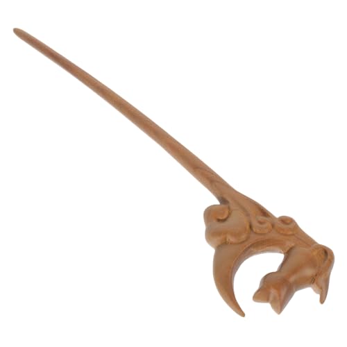EPIGEIST Haarnadel Holz Mond Katze Chinesischer Haarstab Sandelholz Haargabel für Damen Langhaar Dutt Haarstyling Tool Hanfu Haarschmuck Hochsteckfrisuren von EPIGEIST