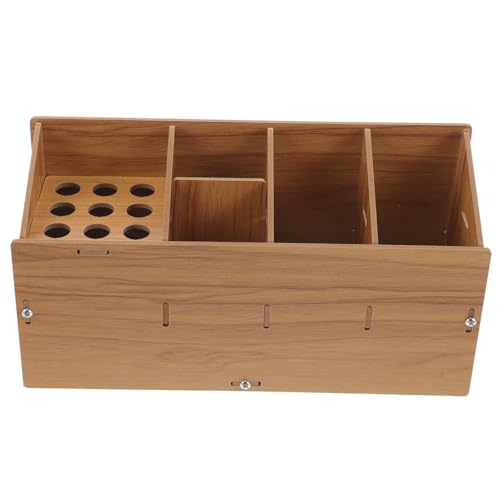 EPIGEIST Haarstyling-Werkzeug Organizer Holz Haarschneidescherenhalter Haarkamm Aufbewahrungsbox Platzsparend Robust für Friseursalon und Zuhause von EPIGEIST