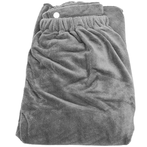 EPIGEIST Herren Mikrofaser Bademantel Badetuch mit Knopf und Tasche Saugfähiges Strapazierfähiges Polyesterfaser Duschtuch in Bequem und Modisch für Zuhause und Spa von EPIGEIST