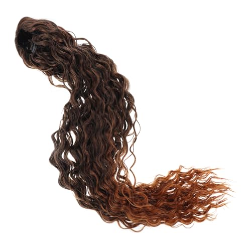 EPIGEIST Inspirierter Gelockter Haarteil Pferdeschwanz Atmungsaktives Netz Sicherer Sitz Weiche Synthetische Haarverlängerung für Frauen Voluminöse Deep Curl Extensions von EPIGEIST