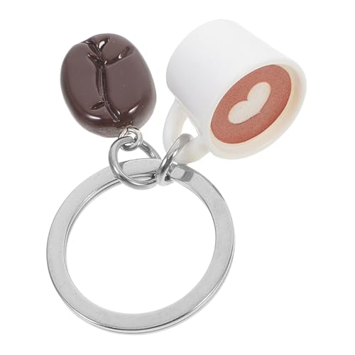 EPIGEIST Kaffeebohnen Schlüsselanhänger Anhänger für Tasche Rucksack Charm Dekorativ Modisch für Kaffeeliebhaber Verarbeiteter Metallanhänger von EPIGEIST