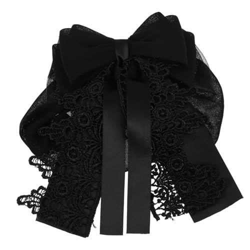 EPIGEIST Karrierekopf Blume Häkeln Haarschmuck Schleife Snood Bun Covers Haarknoten Clip Cover Häkelnetz Haar Snoods Damen Haar Net Haarnetze Für Frauen Haarknoten Netz Tuch Schwarz von EPIGEIST