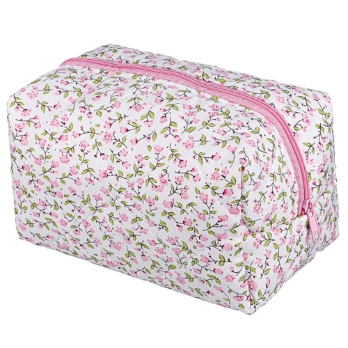 EPIGEIST Kosmetiktasche Damen Tragbare Makeup Tasche Reise Kulturbeutel Period Pouch Multifunktionale Schminktasche mit Elegantem Muster und Praktischem Organizer für Unterwegs von EPIGEIST