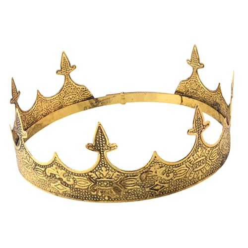 EPIGEIST Krone Für Männer Dekorativer Kopfschmuck Verstellbar Partykostüm Kopfbedeckung Cosplay Requisite Haarkrone Königlicher Kopfschmuck Retro Design von EPIGEIST
