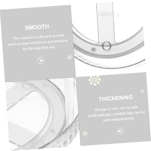 EPIGEIST Leicht Luxuriöses Transparentes Dreh regal für Parfüm und Kosmetik Drehbarer Organizer mit Großem Fassungsvermögen für Schminktisch Badezimmer und Schlafzimmer von EPIGEIST