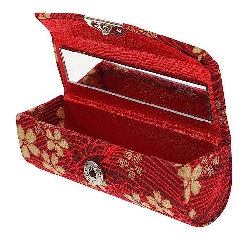 EPIGEIST Lippenstiftetui Mit Spiegel Im Taschenformat Tragbares Lippenstift-aufbewahrungsetui Dekorativer Lippenstifthalter Für Damen Leicht Und Praktisch Für Täglichen Gebrauch von EPIGEIST