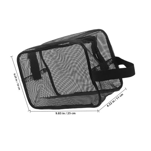 EPIGEIST Mesh Duschbeutel mit Reißverschluss Wasserdichter Kulturbeutel für Herren Großer Geräumiger Organizer aus Atmungsaktivem Netzmaterial Strapazierfähige Tragbare Waschtasche für von EPIGEIST