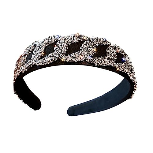 EPIGEIST Modisches Haarschmuck Stirnband mit Vollständiger Strassbesetzung Dekoratives Glitzer Haarband für Damen Langlebiges Einfach zu Tragendes Accessoire für Partys und Festliche von EPIGEIST