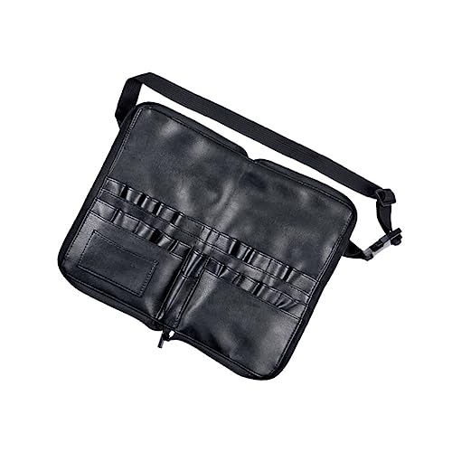 EPIGEIST Multifunktionale Kosmetiktasche PU Material Langlebig mit Fächern und Pinselhalter Kompakte Make Up Tasche für Damen Reise und Alltag Praktische Schminkpinsel Aufbewahrungstasche von EPIGEIST