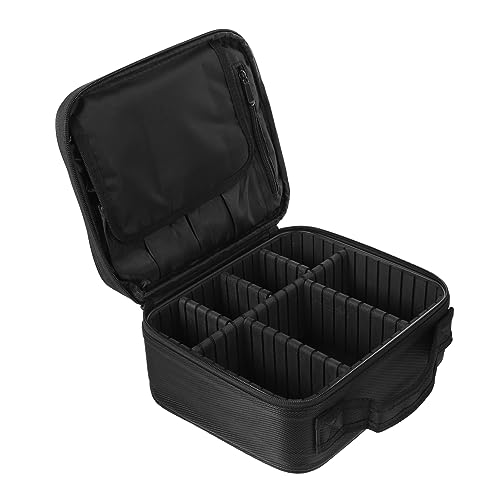 EPIGEIST Multifunktionale Reise Kosmetiktasche Mehrschichtiger Make Up Organizer für Toilettenartikel Schwarz für Damen und Herren Reisen und Alltag von EPIGEIST