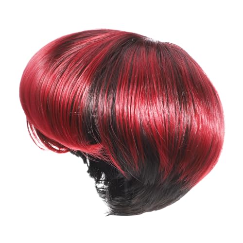 EPIGEIST Natürliche Kurze Bob-Perücke Damen mit Stirnfransen Leichte Synthetische Haare aus Polyesterfasern Weich und Atmungsaktiv Kurzhaariger Stil für Täglichen Gebrauch und Sommermode von EPIGEIST