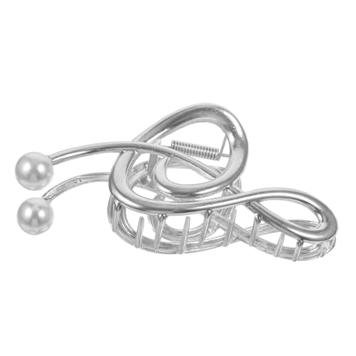 EPIGEIST Perlen Haarklammer Musiknoten Design Großer Metall Haarkralle Damen Haar Accessoire Elegant Rutschfest für Dickes Haar von EPIGEIST