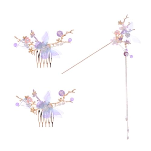 EPIGEIST Retro Haarkamm Damen Chinesischer Stil Handmade Haarschmuck Haarnadel mit Quaste für Hochzeit Cosplay Party und Tanz Sanft Haltend Ziehfrei Eleganter Haarschmuck von EPIGEIST