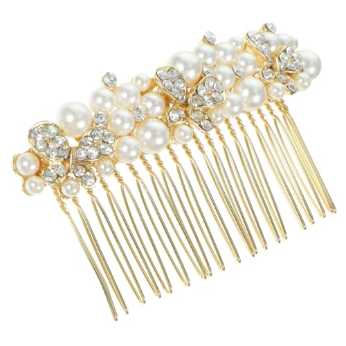 EPIGEIST Rhinestone Haarkamm Brautschmuck aus Legierung Strassbesatz Hochzeit Haarschmuck für Braut und Brautjungfer Eleganter Kopfschmuck für Festliche Anlässe von EPIGEIST