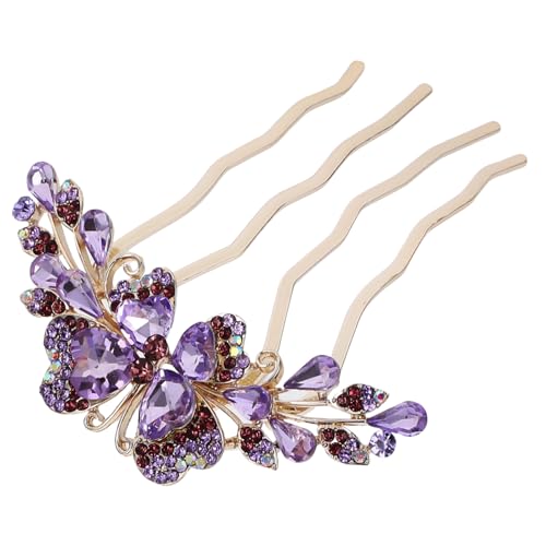 EPIGEIST Rhinestone Haarkamm Damen Seitenkamm Haarspange Hochzeit Brautschmuck Updo Haaraccessoire für Braut und Festliche Anlässe Leicht und Kompakt von EPIGEIST