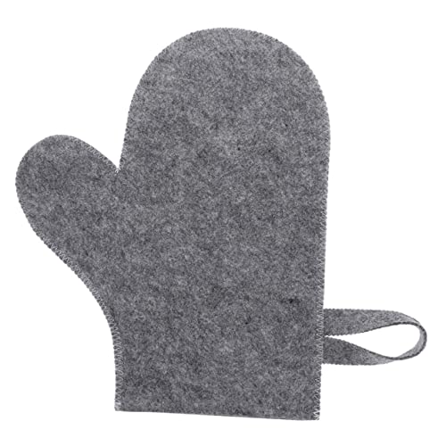 EPIGEIST Saunahandschuh aus Filz Hitzebeständig Komfortabel für Herren Design mit Hängering von EPIGEIST