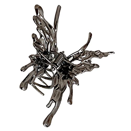 EPIGEIST Schmetterling Haarklammer für Dünnes Haar Rutschfeste Metall Haarklammern Eleganter Haarschmuck für Damen Vielseitige Butterfly Clips für Alltag und Party Schwarz von EPIGEIST