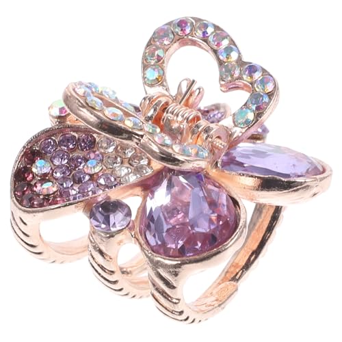 EPIGEIST Schmetterling Haarklammer mit Strasssteinen Mittlere Haarkralle für Damen Eleganter Haarclip für Party Alltag und Styling Rutschfest und Schonend Langlebiges Material von EPIGEIST