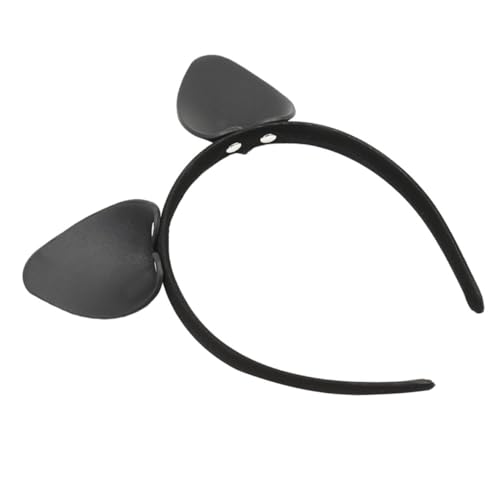 EPIGEIST Schwarzes Leder Haarreif Damen Strapazierfähig Weiches Material Bequemer Sitz Passend für Alltag und Party von EPIGEIST