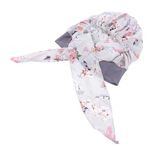 EPIGEIST Simulation Seide Schlafhaube Damen Bonnet Atmungsaktiv Elastisch Große für Langes Haar und Zöpfe Satingefüttert Weich und Leicht für Erholsamen Nachtschlaf von EPIGEIST