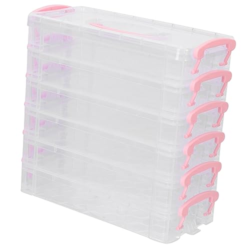 EPIGEIST Stapelbare Transparente Stiftbox für Abnehmbarer Bleistiftbehälter für Schule und Büro Praktische Aufbewahrung für Bleistifte Marker und Mehr Lagiger Organizer von EPIGEIST