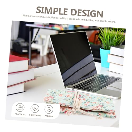 EPIGEIST Stifterolle aus Canvas mit Fächern Rollbare Federtasche für Bleistifte Multifunktionaler Stifthalter Platzsparend Tragbar für Künstler und Schüler von EPIGEIST
