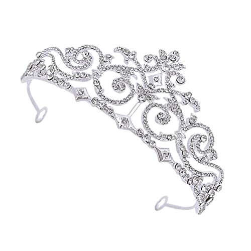 EPIGEIST Strass Krone Braut Tiara für Damen Leichter Langlebiger Haarreif mit Funkelnden Zirkonia Design für Hochzeit Geburtstag Party und Festliche Anlässe Komfortabel zu Tragen von EPIGEIST