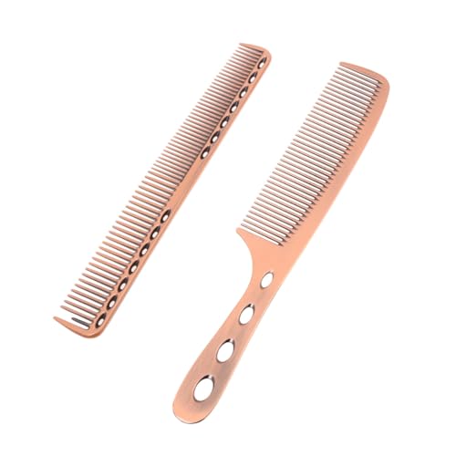 EPIGEIST Teiliges Haarschneidekamm Set aus Aluminium Rostfrei und Langlebig mit Fein und Grobzahnigem Design für Präzises und Entwirren von Haaren Geeignet für Herren und Damen im und von EPIGEIST