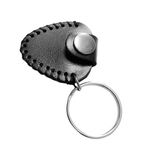 EPIGEIST Tragbare Gitarrenplektrum Aufbewahrungstasche aus Robustem Rindsleder Kompakte Plectrum Wallet für Gitarren und Ukulelen Schützende Pick Tasche mit Schlüsselanhänger Leicht und von EPIGEIST