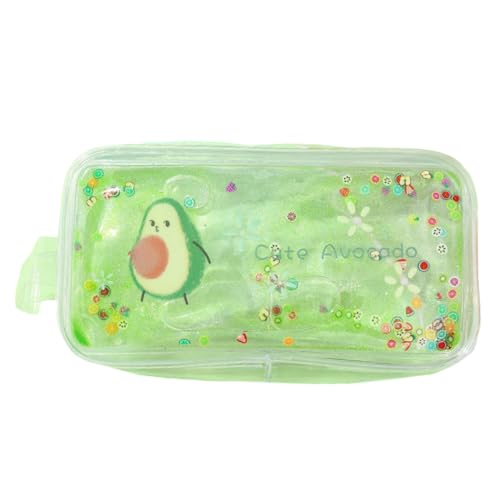 EPIGEIST Transparente Kosmetiktasche mit Avocado Große Kapazität Cartoon Make Up Tasche Reise Kulturbeutel für Damen und Unterwegs von EPIGEIST