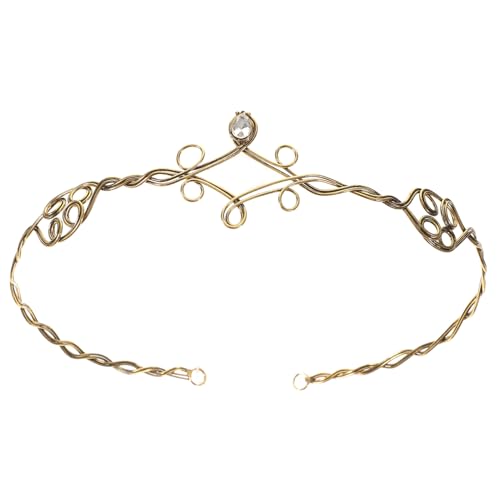 EPIGEIST Vintage Damen Haarband aus Metall mit Goldfarbener Fassung und Funkelnden Strasssteinen Leichtes Elegantes Stirnband für Partys Hochzeiten Geburtstage und Festliche Anlässe von EPIGEIST
