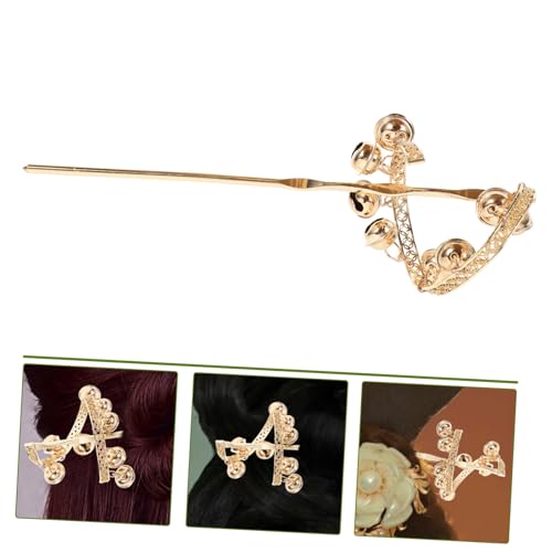 EPIGEIST Vintage Haarnadel mit Glockenanhänger aus Robuste Haarschmuck Haarnadel für Damen Eleganter Haarkamm für Dutt Frisuren Dekorative Haarspange für Hochzeit und Party von EPIGEIST