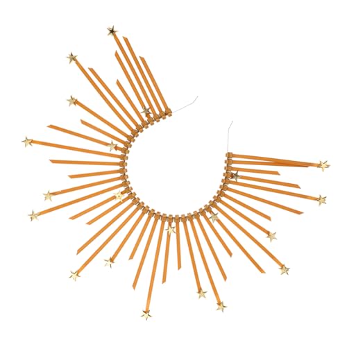EPIGEIST Vintage Haarschmuck Goldene Stern Tiara Retro Haarreif Für Halloween Cosplay Party Damen Mädchen Leicht Flexibel von EPIGEIST
